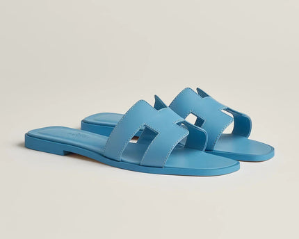 Sandales Oran - Blue Cameo - Hermes