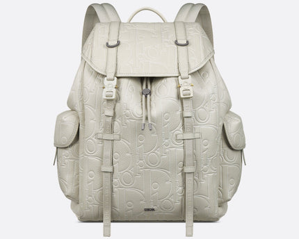 Sac à dos à rabat Dior Hit The Road - Blanc
