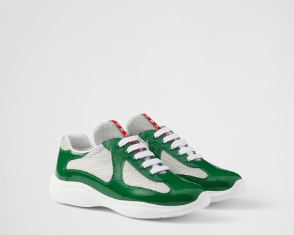 Baskets Prada America’s Cup en tissu Bike vert