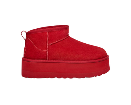 Botte UGG Classic Ultra Mini À Plateforme - Rouge