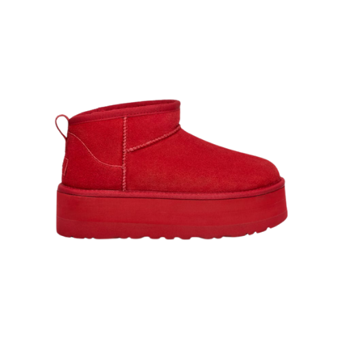 Botte UGG Classic Ultra Mini À Plateforme - Rouge