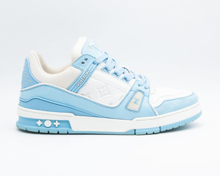 Sneaker LV Trainer Low White Sky Blue