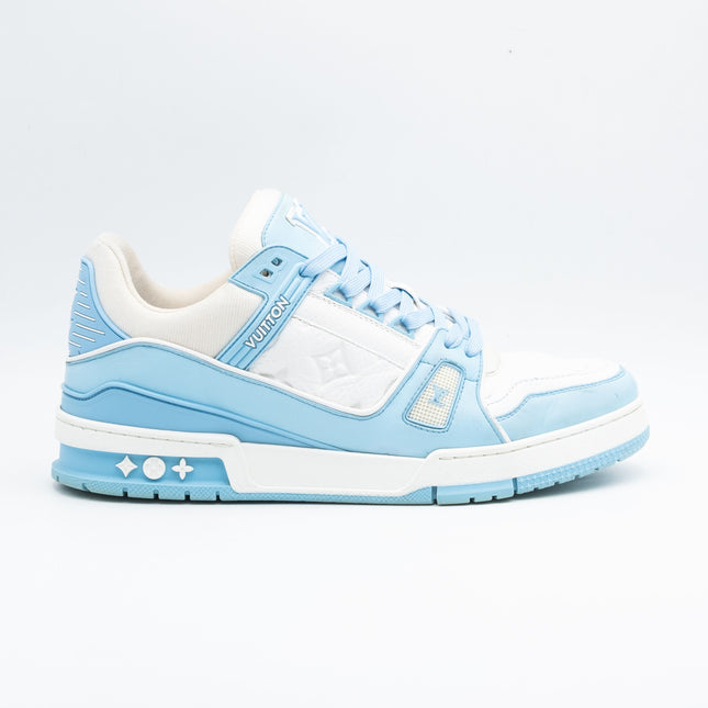 Sneaker LV Trainer Low White Sky Blue
