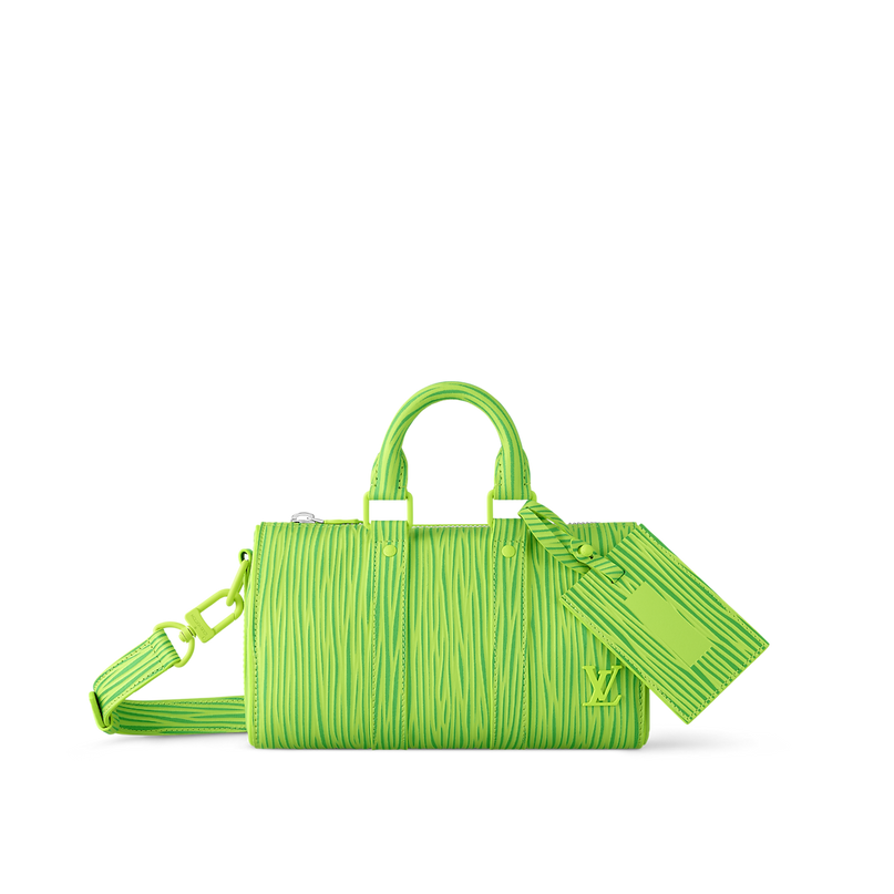 LV x Park Seo-Bo - Sac Keepall Bandoulière 25 - Vert