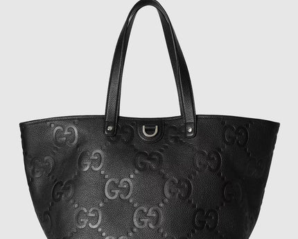 Cabas en toile GG moyen format - Noir