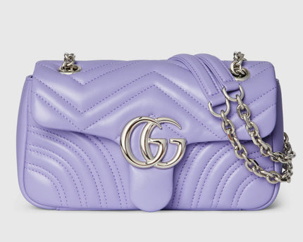 Sac à épaule GG Marmont petit format - Violet
