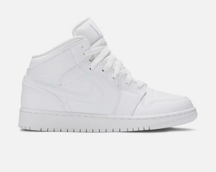 Air Jordan 1 Mid Triple White