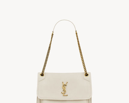 NIKI MEDIUM EN CUIR VINTAGE  - YSL - Blanc