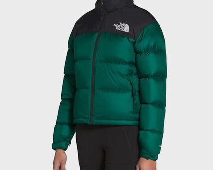 Green Retro Nuptse 700 Pour Femme