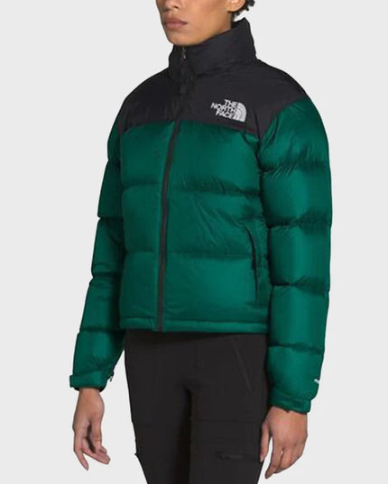 Green Retro Nuptse 700 Pour Femme
