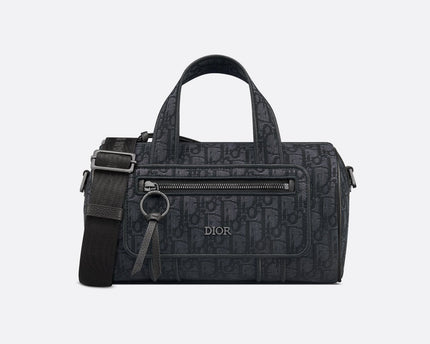 Sac Messenger zippé Dior - Noir