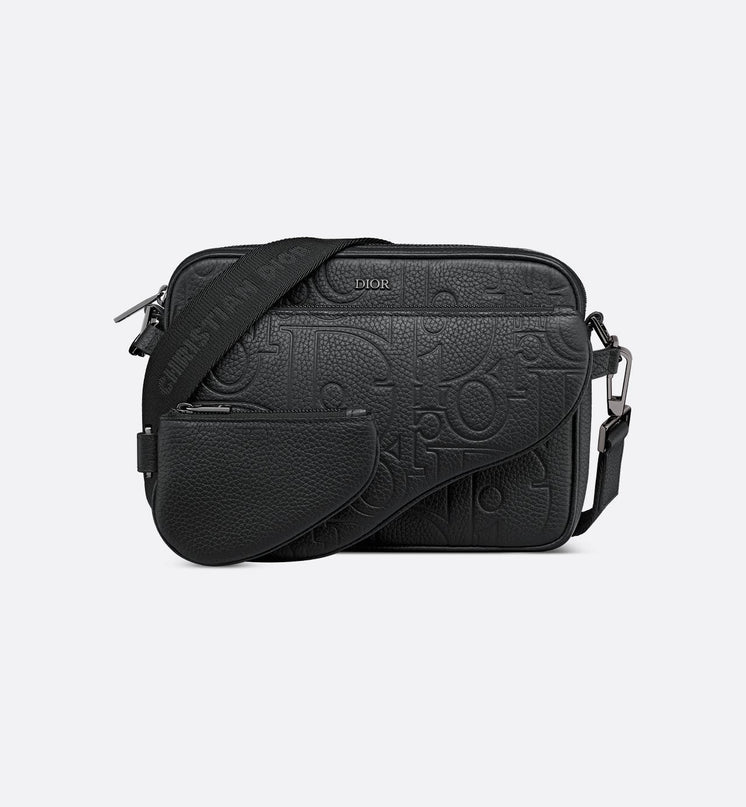 Triple Pouch Saddle Dior - Noir
