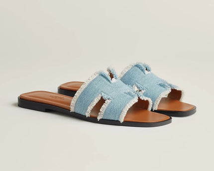 Sandales Oran - Bleu clair - Hermes
