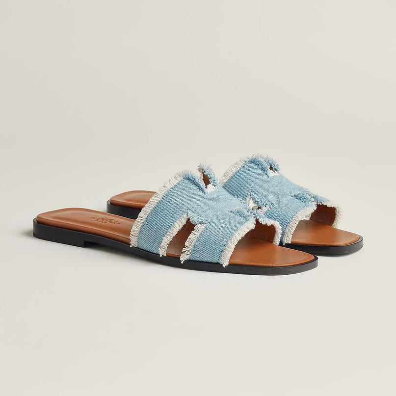 Sandales Oran - Bleu clair - Hermes