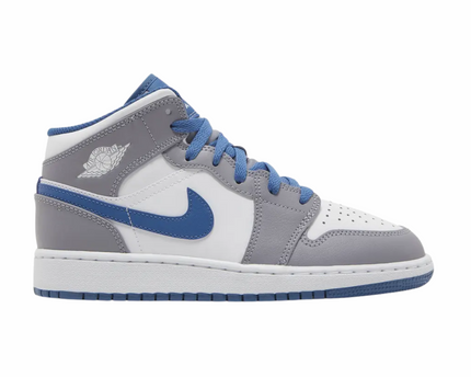 Air Jordan 1 Mid True Blue Cement