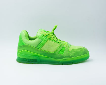 Sneaker LV Trainer Fluroescent Green