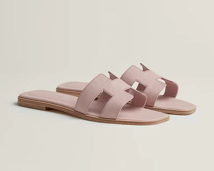 Hermes - Claquettes Rose porcelaine