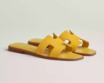 Sandales Oran - Jaune bouton d'or - Hermes