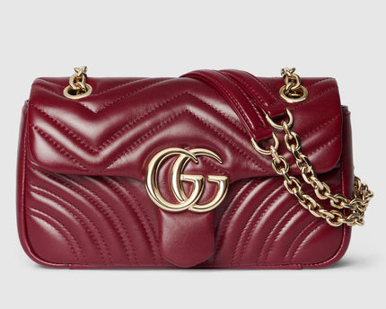 Sac à épaule GG Marmont petit format - Rouge