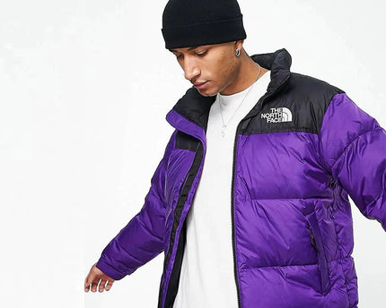 Purple Retro Nuptse 700 Pour Homme