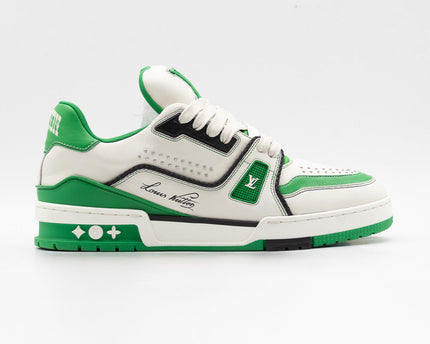 Sneaker LV Trainer White Green