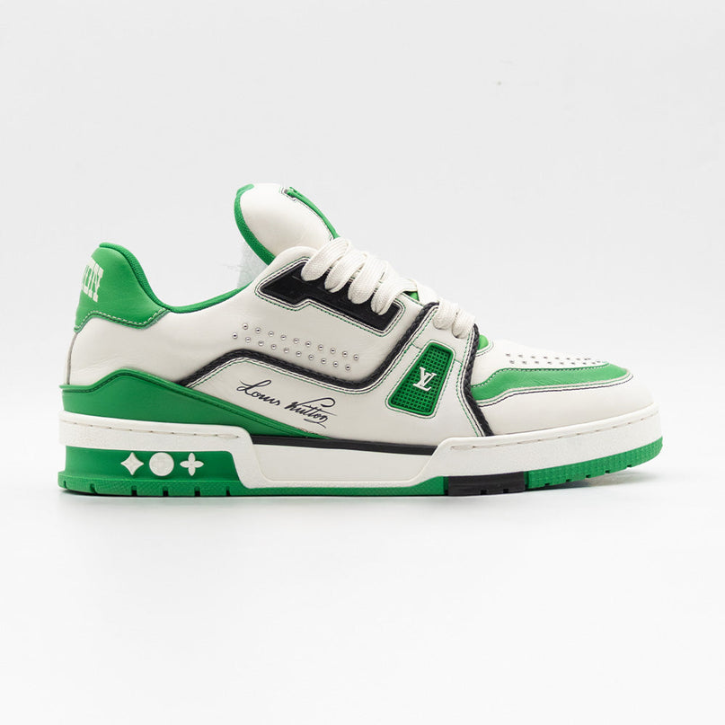 Sneaker LV Trainer White Green
