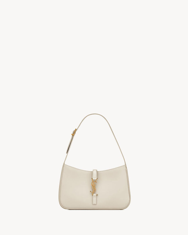 LE 5 À 7 EN CUIR LISSE  - YSL - Blanc