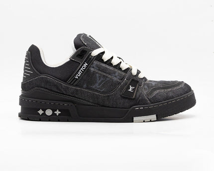 Sneaker LV Trainer Denim Noir