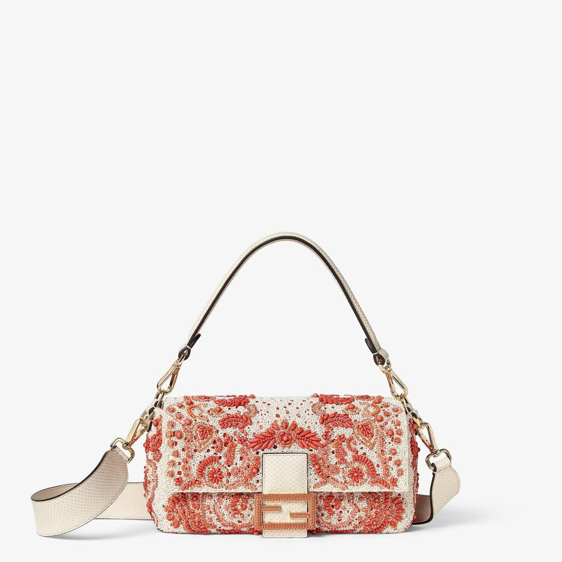 Sac Fendi Baguette - Rouge Blanc