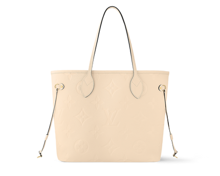 Sac Neverfull MM- LV - Blanc cassé