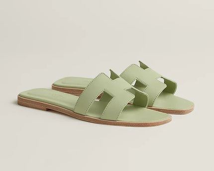 Hermes - Claquettes Vert de mer