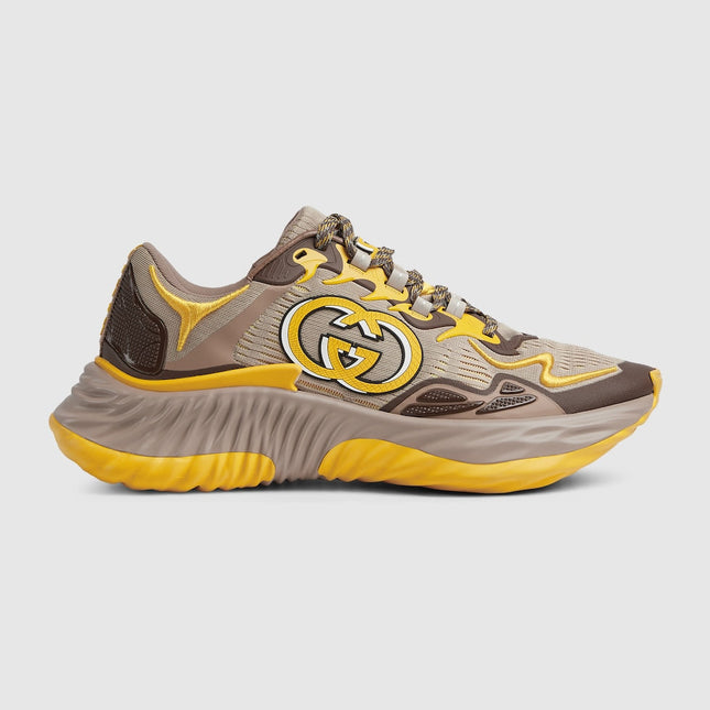 BASKETS GUCCI RIPPLE POUR HOMME - JAUNE