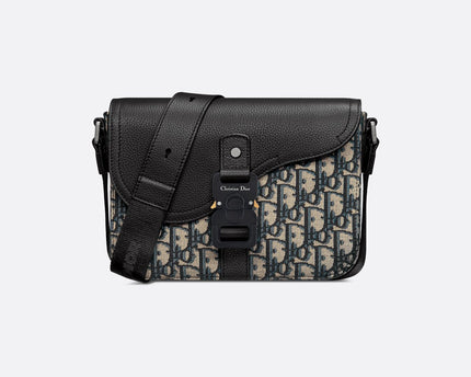 Sac Messenger à rabat Saddle Small Dior - Beige Noir