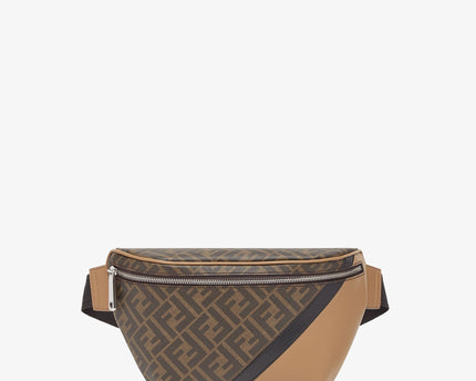 Sac banane Fendi Diagonal - Marron