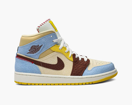 Air Jordan 1 Mid SE Fearless Maison Chateau Rouge