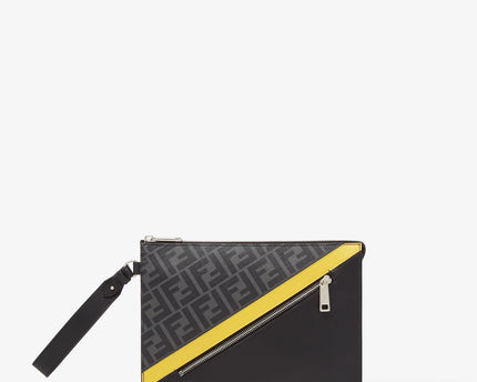 Pochette Fendi Diagonal Pochette en tissu - Gris