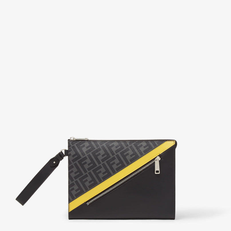 Pochette Fendi Diagonal Pochette en tissu - Gris