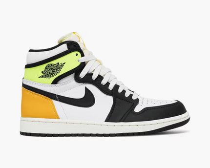Air Jordan 1 Retro High White Black Volt University Gold