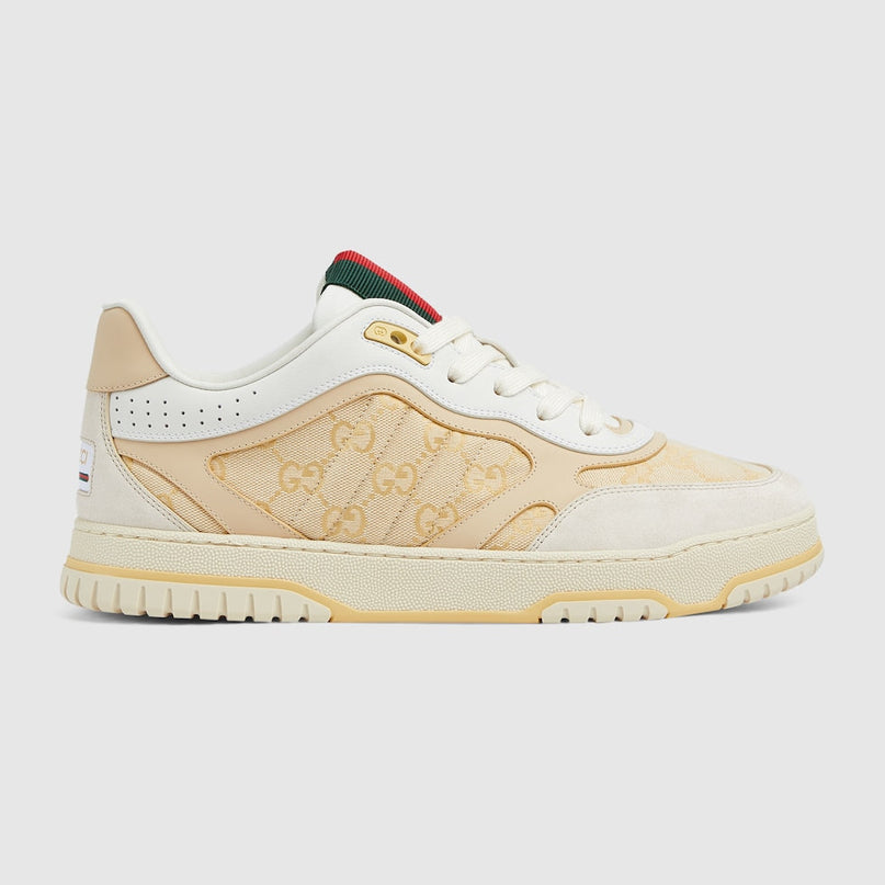 BASKETS GUCCI RE-WEB POUR HOMME - SAUMON