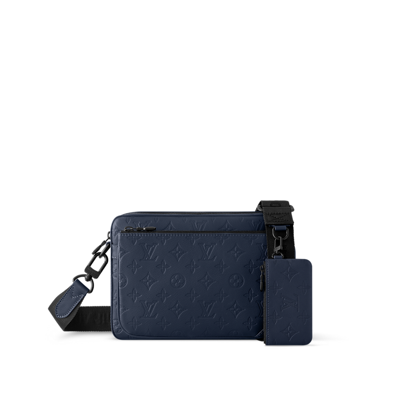 Sac Trio Messenger - LV - Bleu nuit
