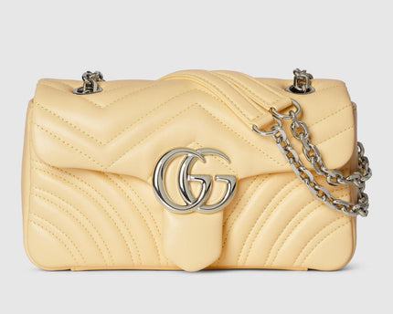 Sac à épaule GG Marmont petit format - Beige