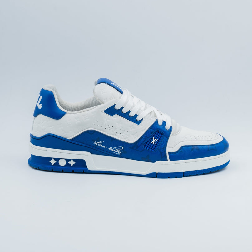 Sneaker LV Trainer Monogram Blue White