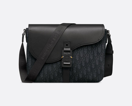 Sac Messenger à rabat Saddle Medium Dior - Noir