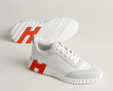 Sneakers Hermès blanc / orange