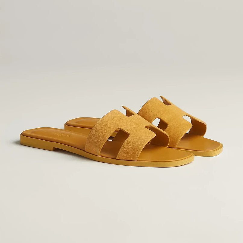 Sandales Oran - Laiton jaune - Hermes