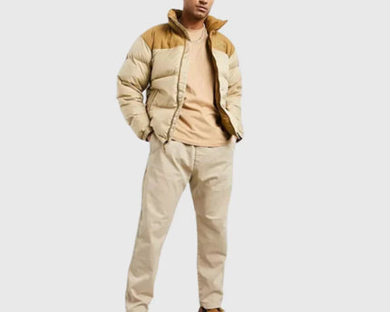 Brown Tan Nuptse 700 Pour Homme TNF