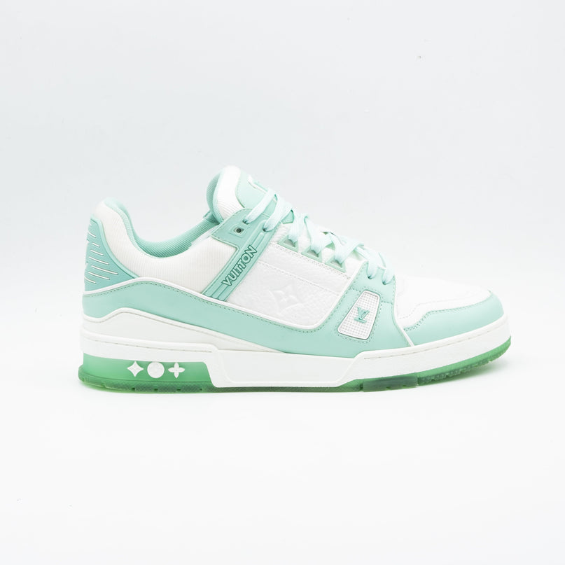 Sneaker LV Trainer Green White