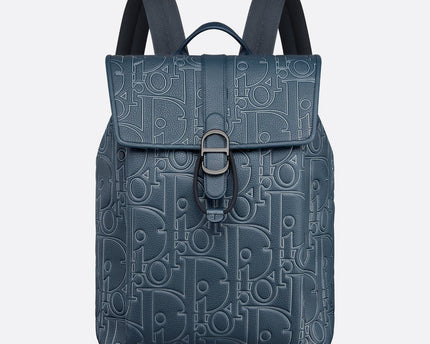 Sac à dos à rabat Dior Daily Bleu