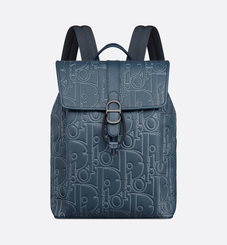 Sac à dos à rabat Dior Daily Bleu