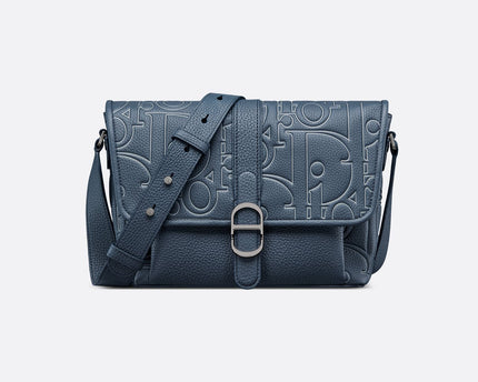 Sac Messenger à rabat Dior Daily Medium - Bleu